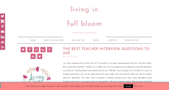 Desktop Screenshot of livinginfullbloom.com